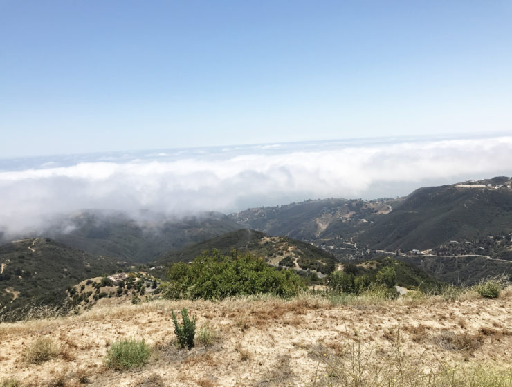 A fog bank hovers below the crestline of 69 Bravo. Photo by Flavia Potenza