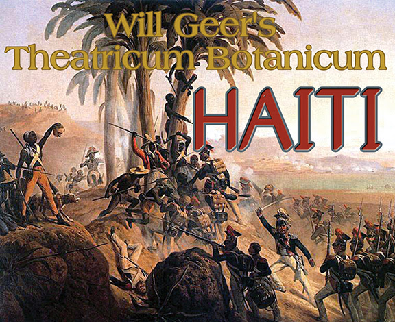 Poster for Haiti production at Theatricum.