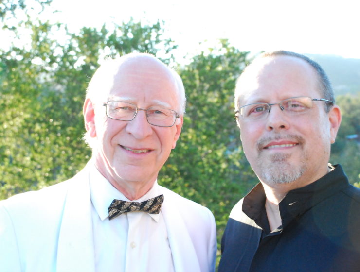 Charnofsky with Conductor Jerome Kessler. Photo by Tom Mitchell