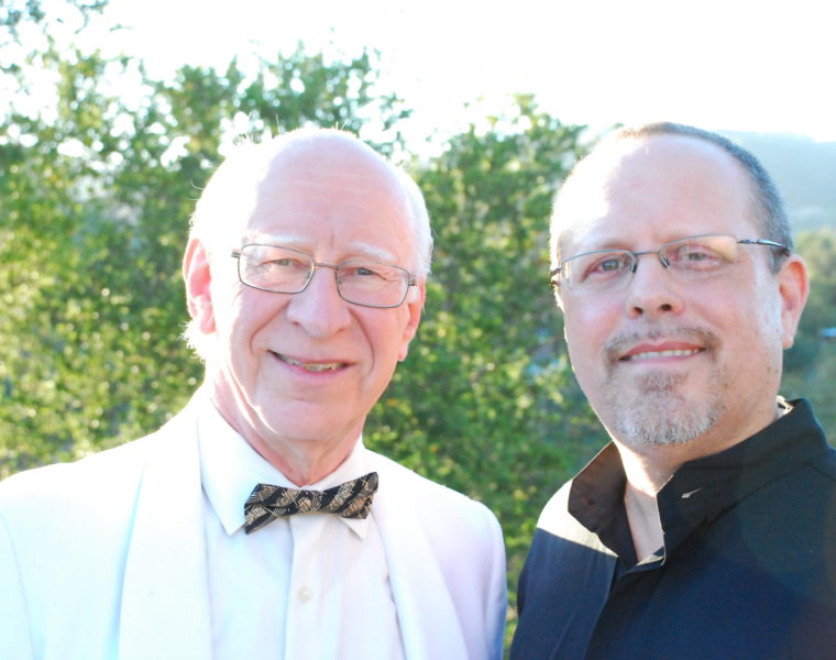 Charnofsky with Conductor Jerome Kessler. Photo by Tom Mitchell